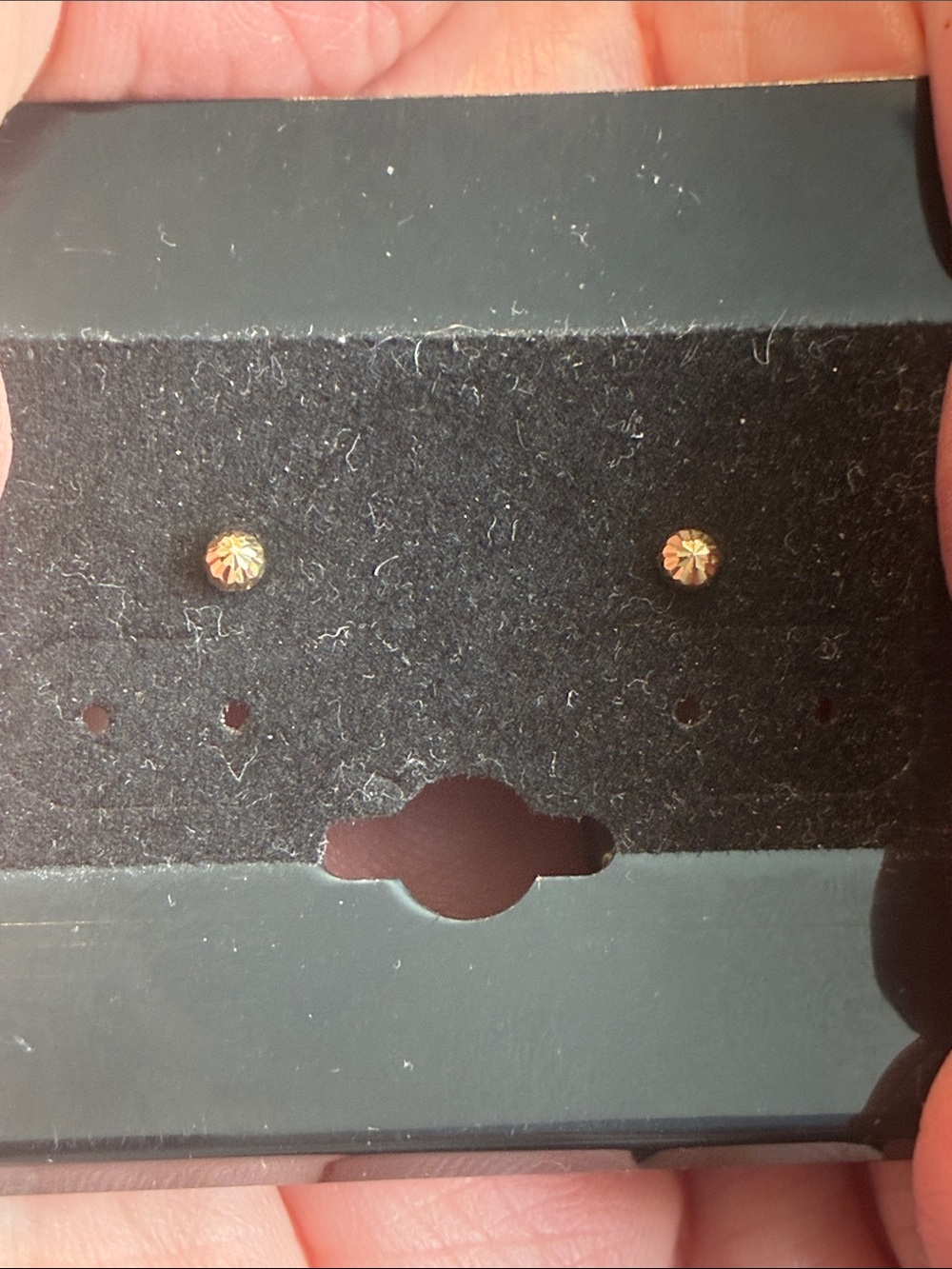 10k gold mini mushroom screwback earrings